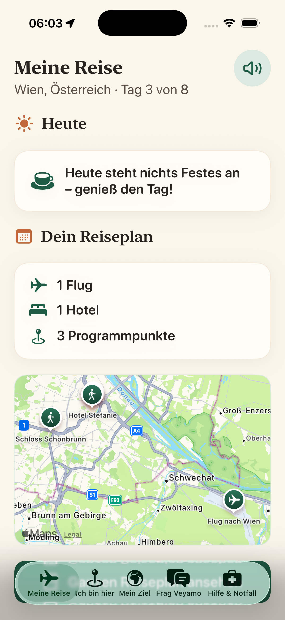 Veyamo – Reise eintragen